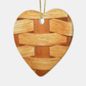 Geweven manden keramisch ornament (Links)