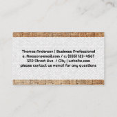 Geweven materiaal | Geometrisch koppelingspatroon Visitekaartje (Achterkant)