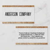 Geweven materiaal | Geometrisch koppelingspatroon Visitekaartje (Voorkant / Achterkant)