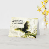 Geweven met het Citaat van de Poe en het Handschri Kaart (Gele Bloem)