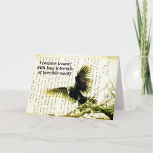 Geweven met het Citaat van de Poe en het Handschri Kaart