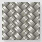 Geweven metaalpatroon stenen onderzetter (Voorkant)