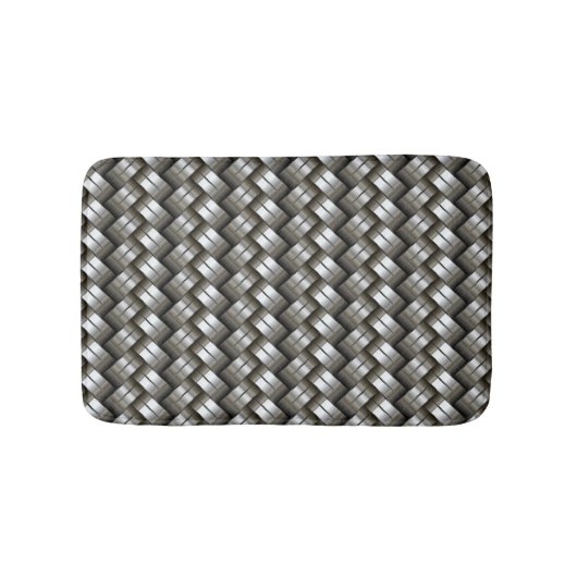 Geweven metalen patroon badmat (Voorkant)