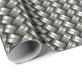 Geweven metalen patroon cadeaupapier (Rol Hoek)