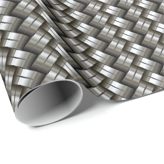 Geweven metalen patroon cadeaupapier (Rol Hoek)