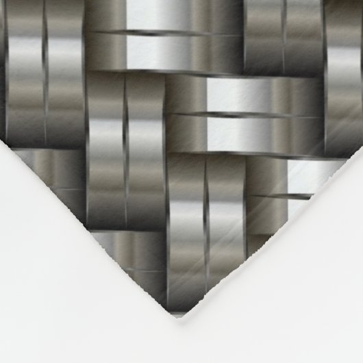 Geweven metalen patroon fleece deken (Hoek)