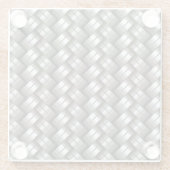 Geweven metalen patroon glazen onderzetter (Achterkant)