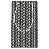 Geweven metalen patroon klein cadeauzakje (Voorkant)