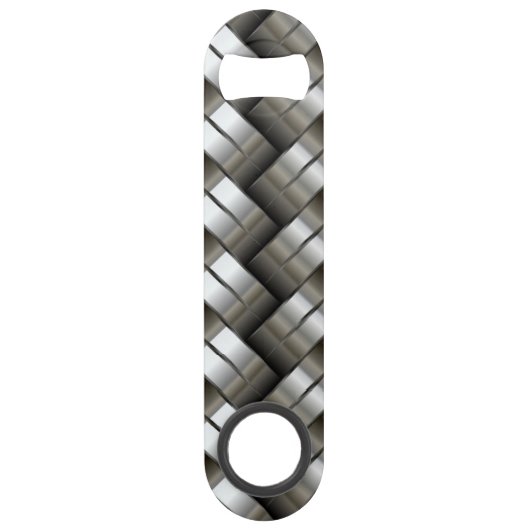 Geweven metalen patroon speed flessenopener (Voorkant)
