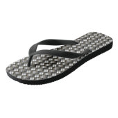 Geweven metalen patroon teenslippers (Schuin)