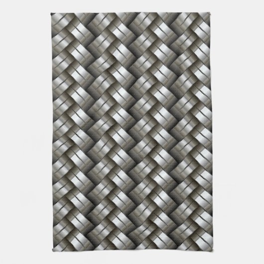 Geweven metalen patroon theedoek (Verticaal)