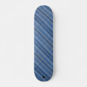 Geweven ontwerp in blauw HAMbWG-skateboard Persoonlijk Skateboard (Voorkant)