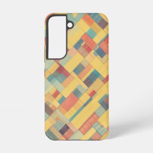 Geweven Patroon Kleurrijke Geometrische Telefoonho Samsung Galaxy Hoesje