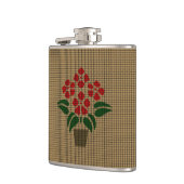 Geweven Poinsettia Heupfles (Links)