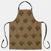 Geweven Poinsettia Overal Schort (Voorkant)