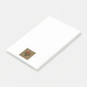 Geweven Poinsettia Post-it® Notes (Schuin)