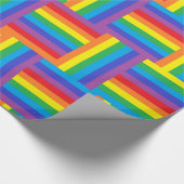 Geweven regenboogpapier cadeaupapier (Hoek)