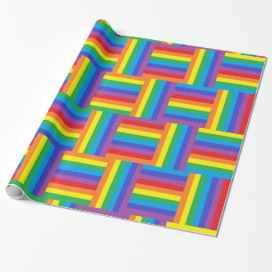 Geweven regenboogpapier cadeaupapier