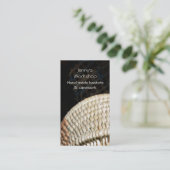 Geweven rietmandje visitekaartje (Staand voorkant)