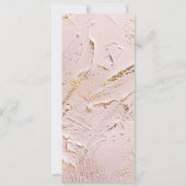 geweven roos gouden bruiloft Diner Menu Uitnodigin Kaart (Achterkant)