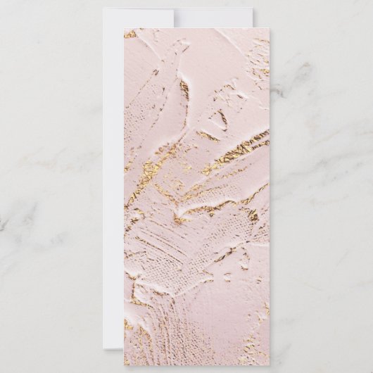 geweven roos gouden bruiloft Diner Menu Uitnodigin Kaart (Achterkant)