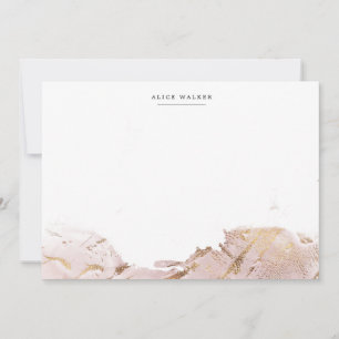 geweven roos gouden faux folie briefpapier Note Ka Notitiekaartje