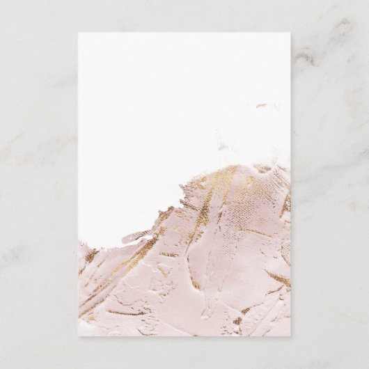 geweven roos gouden faux folie Details Informatiekaartje (Achterkant)