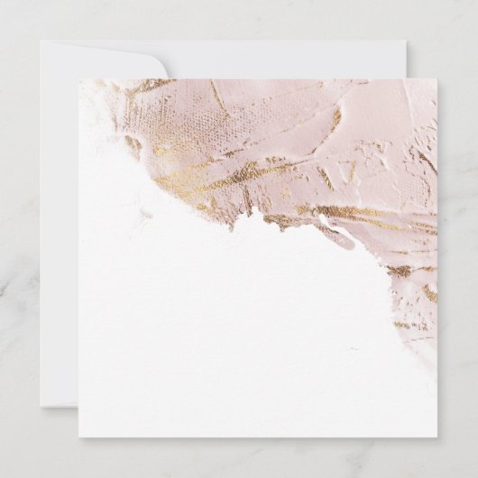 geweven roos gouden moderne bruiloft uitnodiging (Achterkant)