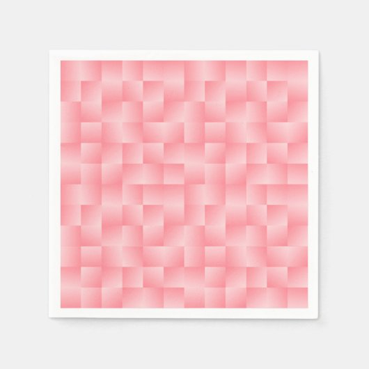 Geweven Satijnen Linten - Shell roze Servetten (Voorkant)