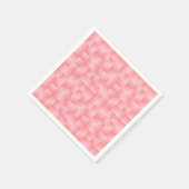Geweven Satijnen Linten - Shell roze Servetten (Hoek)