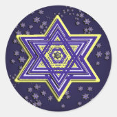 Geweven ster van David Stickers (Voorkant)