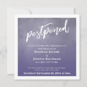 Geweven stoffige Paarse ombre uitgestelde bruiloft Kaart (Voorkant)