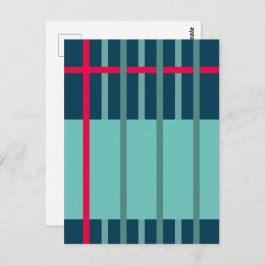 Geweven strepen 1 briefkaart (Voorkant / Achterkant)
