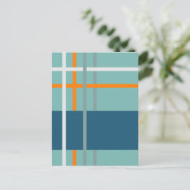 Geweven strepen 2 briefkaart