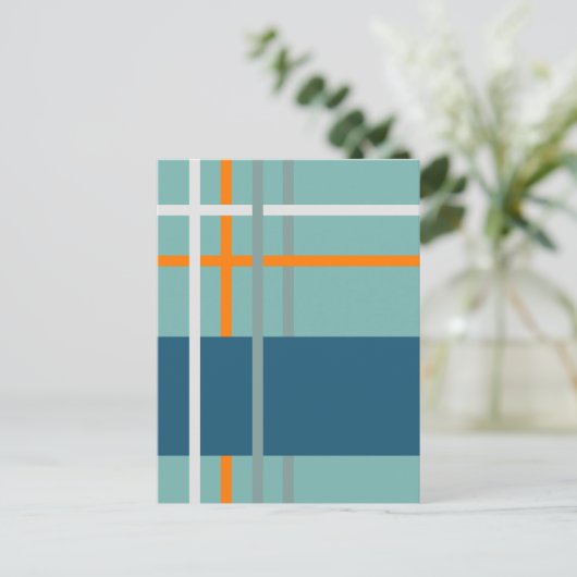 Geweven strepen 2 briefkaart (Staand voorkant)