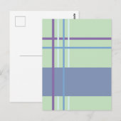 Geweven strepen briefkaart (Voorkant / Achterkant)