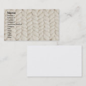 Geweven textuur visitekaartje (Voorkant / Achterkant)