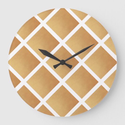 Geweven tinten van bruin grote klok (Voorkant)