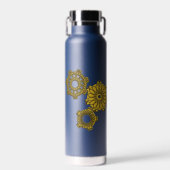 Geweven uurwerk waterfles (Voorkant)