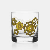 Geweven uurwerk whisky glas (Achterkant)