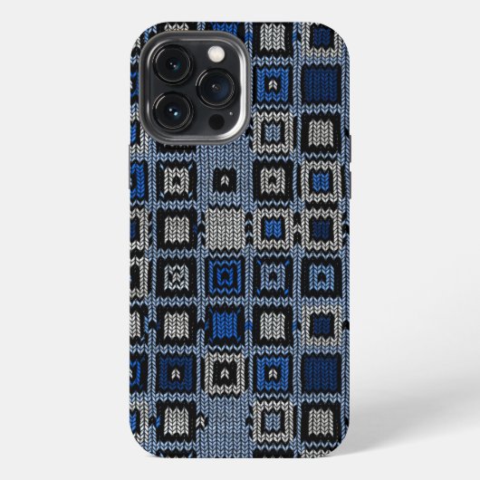 geweven vierkanten iPhone hoesje (Achterkant)