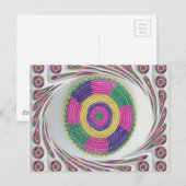 Geweven Whirl Art Print Briefkaart (Voorkant / Achterkant)