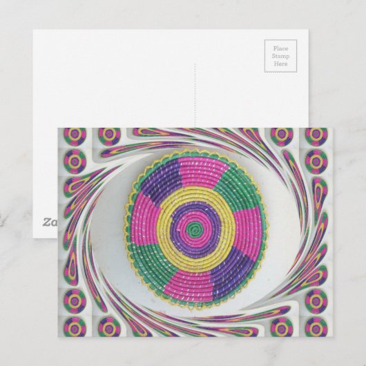 Geweven Whirl Art Print Briefkaart (Voorkant / Achterkant)