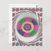 Geweven Whirl Art Print Briefkaart (Voorkant / Achterkant)