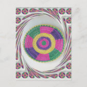 Geweven Whirl Art Print Briefkaart (Voorkant)