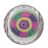 Geweven Whirl Art Print Dartbord (Voorkant)