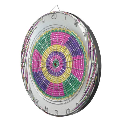 Geweven Whirl Art Print Dartbord (Voorkant Rechts)