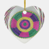Geweven Whirl Art Print Keramisch Ornament (Voorkant)