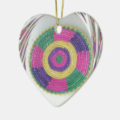 Geweven Whirl Art Print Keramisch Ornament (Links)