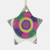 Geweven Whirl Art Print Keramisch Ornament (Rechts)